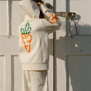 Kids Matching Set - Cream and Orange